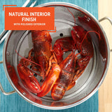 IMUSA Aluminum Steamer Dual Piece Set, 28Qt and 10Qt, Silver Imusa