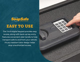 SnapSafe Trunk Safe II – Vehicle Gun Safes for Rifles and Shotguns – Security in Your Car or Truck, Protect Your Firearms, Ammo and Valuables – Black, Measures 7 x 42 x 13 Inches SnapSafe