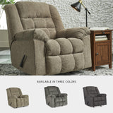 Signature Design by Ashley Kegler Contemporary Tufted Manual Rocker Recliner, Light Brown Signature Design by Ashley