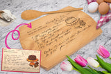 Robest's Gift Personalized Family Recipe Cutting Board - Mom And Grandma Handwritten Recipe Cutting Board, Personalized Cutting Boards Wood Engraved, Handmade Cutting Boards, Engraved Cutting Board Generic