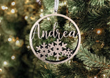 Personalized Name Ornament, Custom Family Name Ornament, Wooden Christmas Stocking Tag, Present Gift Tag Generic