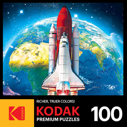 RoseArt - Kodak Premium - Space Shuttle Launch - 100 Piece Jigsaw Puzzle for Adults