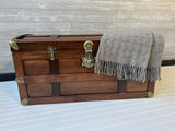 Tradition Craft Steamer Trunk Hope Chest for Blankets, Amish Hand-Crafted in USA Maple, 36" Large Blanket Storage Trunks Bedroom Trunk or Blanket Trunk w/Cedar Tray & Brass Lock Tradition Craft