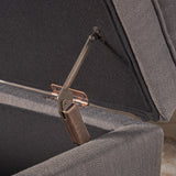 Christopher Knight Home Juliana Fabric Storage Ottoman, Gray Christopher Knight Home