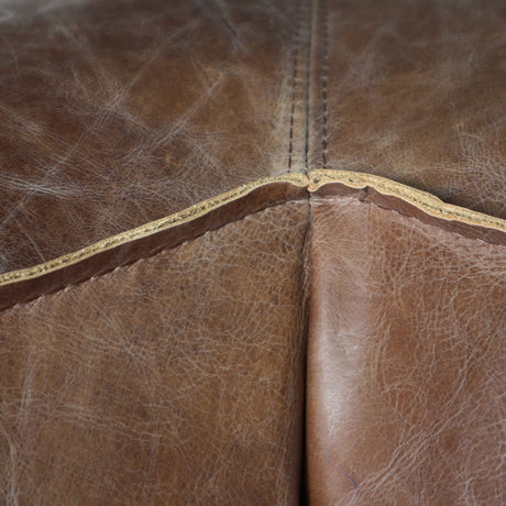 ACME Brancaster Sofa - - Retro Brown Top Grain Leather Acme