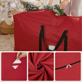 SONGMICS Christmas Tree Storage Bag, Tree Storage Container, up to 7.5 ft, Tree Holder Bag, Wear-Resistant 600D Oxford Fabric, Lightweight, Thick Handles, Red URXS003R03 SONGMICS