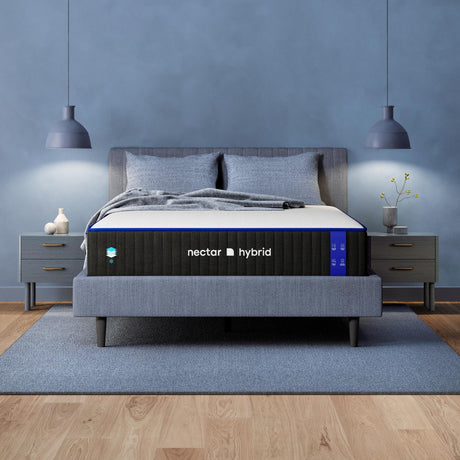 Nectar Hybrid California King Mattress 12 Inch - Medium Firm Gel Memory Foam - Steel Springs - Cooling Technology - 365-Night Trial - Forever Warranty,White Nectar