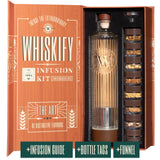 DIY Whiskey Gifts for Men - Whiskey Making Kit Complete with Botanicals, Wood Chips & Whiskey Decanter Set for Men - Bourbon Gifts for Men Who Have Everything with Whiskey Infusion Kit by Whiskify Whiskify