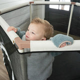 Square House Kids Trampoline, Aesthetic Indoor and Outdoor Toddler Trampoline with Safety Net, Basketball Hoop, 220lb Capacity, Ultra Safe No-Gap Design, Gifts for Boys & Girls (Sand, 5 FT) Square House