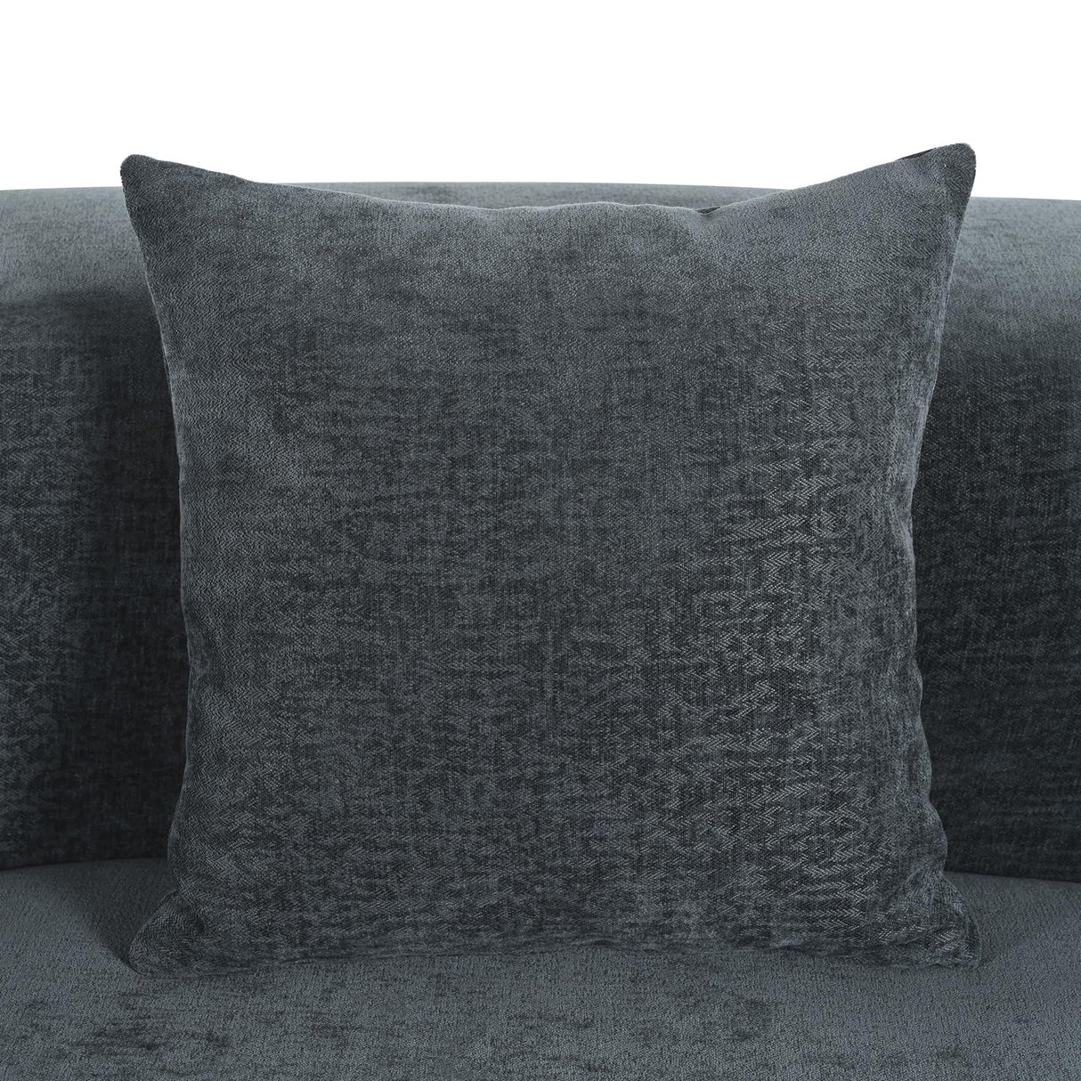 VnndeNest 125" Curved Sofa，Modern Half Moon Sectional Sofa, Comfy Chenille Fabric Upholstered Minimalist Sofa with 3 Pillows, 3 Seater Cloud Couch for Living Room, Apartment, Free Installation，Grey VnndeNest