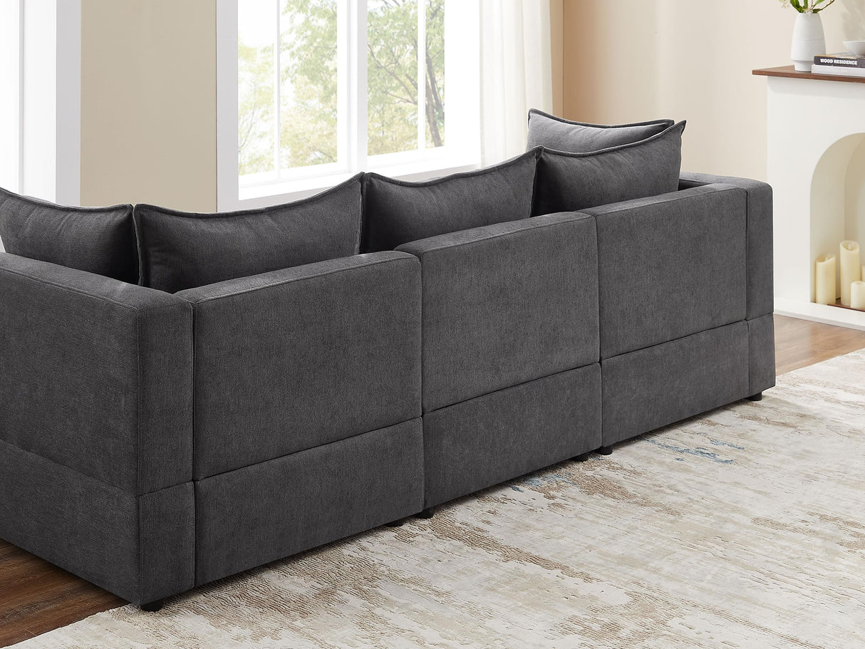 VANOMi Modular Sectional Sofa, 6 Seater Sleeper Sectional Sofa Modular Sectional Couch for Living Room VANOMi