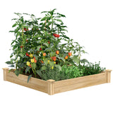 Greenes Fence Original Cedar Raised Garden Bed, 4' x 4' x 7" (3-Pack) - Made in USA with North American Cedar Greenes Fence