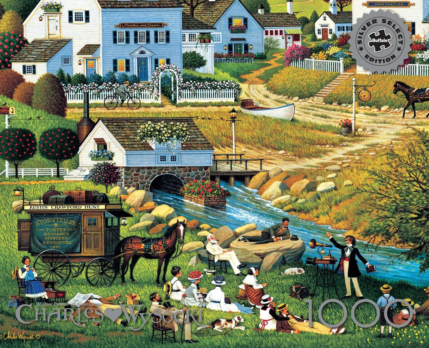 Buffalo Games - Charles Wysocki - Hound of The Baskervilles - 1000 Piece Jigsaw Puzzle for Adults -Challenging Puzzle Perfect for Game Nights - Finished Size is 26.75 x 19.75