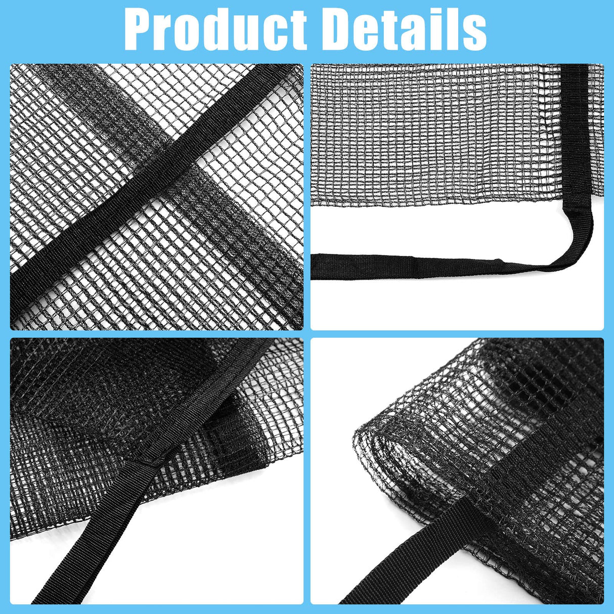 Nuenen 2 Pieces Trampoline Shoes Bag Holder 3 Pouch Trampoline Storage Mesh Bag with 4 Straps Trampolinturnen Shoe Holder Indoor Fitness Shoes Organizer Trampolinturnen Equipment Accessories Nuenen