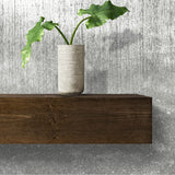 Urbandi Modern Fireplace Mantel, Contemporary, Floating Mantle, Shelf, Hand Crafted, (Dark Brown, 48Lx6Hx8D) Urbandi