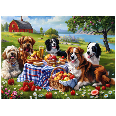500 Pieces Puzzles for Adults–Dogs Jigsaw Puzzle for Adults Children Elderly–Recycled Paper Puzzle 500 Pieces–Challenging Family Activity Game Gift for Family Friends Men Women Seniors (21x15in) Jeacirio