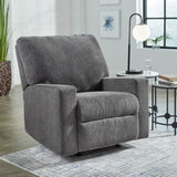 Signature Design by Ashley Rannis Casual Manual Rocker Recliner, Gray Signature Design by Ashley