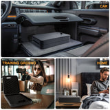 Portable Gun Safe for Pistols, Small Handgun Lock Box with Combination Lock or Key Lock, Portable Travel Pistol Safe for Travel, Home, Car (Large-Key) PACOLO