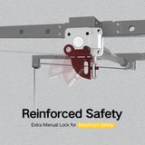 Overhead Garage Storage Rack, 4x4 Ft Garage Ceiling Storage Lift, Heavy-duty Ceiling Mounted Garage Storage Lift System for Garage Organization, 250lbs Weight Capacity KOKORACKER