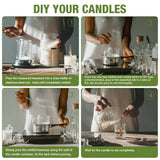 VALLYDOM Organic Beeswax Pellets - 2268g White Beeswax Pastilles, Pure Natural Bulk Bees Wax Pellets for DIY Beeswax Making Candles Skin Care Lip Balm Soap Lotion (5lb) VALLYDOM