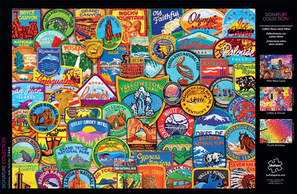 Buffalo Games - Lewis T. Johnson - National Park Patches - 1000 Piece Jigsaw Puzzle for Adults -Challenging Puzzle Perfect for Game Nights - Finished Size is 26.75 x 19.75