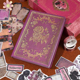 Funto Scrapbooking Kit (185 PCS), Medieval Chapter- Rose Garden, Perfect for Bullet Scrapbooking Materials, Planner DIY Craft Collage Funto