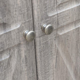 Hathaway Westwood Free-Standing Set-Includes 18, Steel-Tip Darts-Perfect for Family Game Rooms, Basements, Home Bars Dartboard Cabinet, Driftwood Hathaway