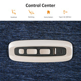 MCombo 60" Wall Hugger Power Loveseat Recliner Sofa with Adjustable Headrest, RV Reclining Loveseat with USB and Type C Charge Ports for Living Room 6924 (Navy Blue) MCombo