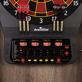 Arachnid E650 Free Standing Dartboard Cabinet Set, Rustic (E650FSRT-BK2) Arachnid