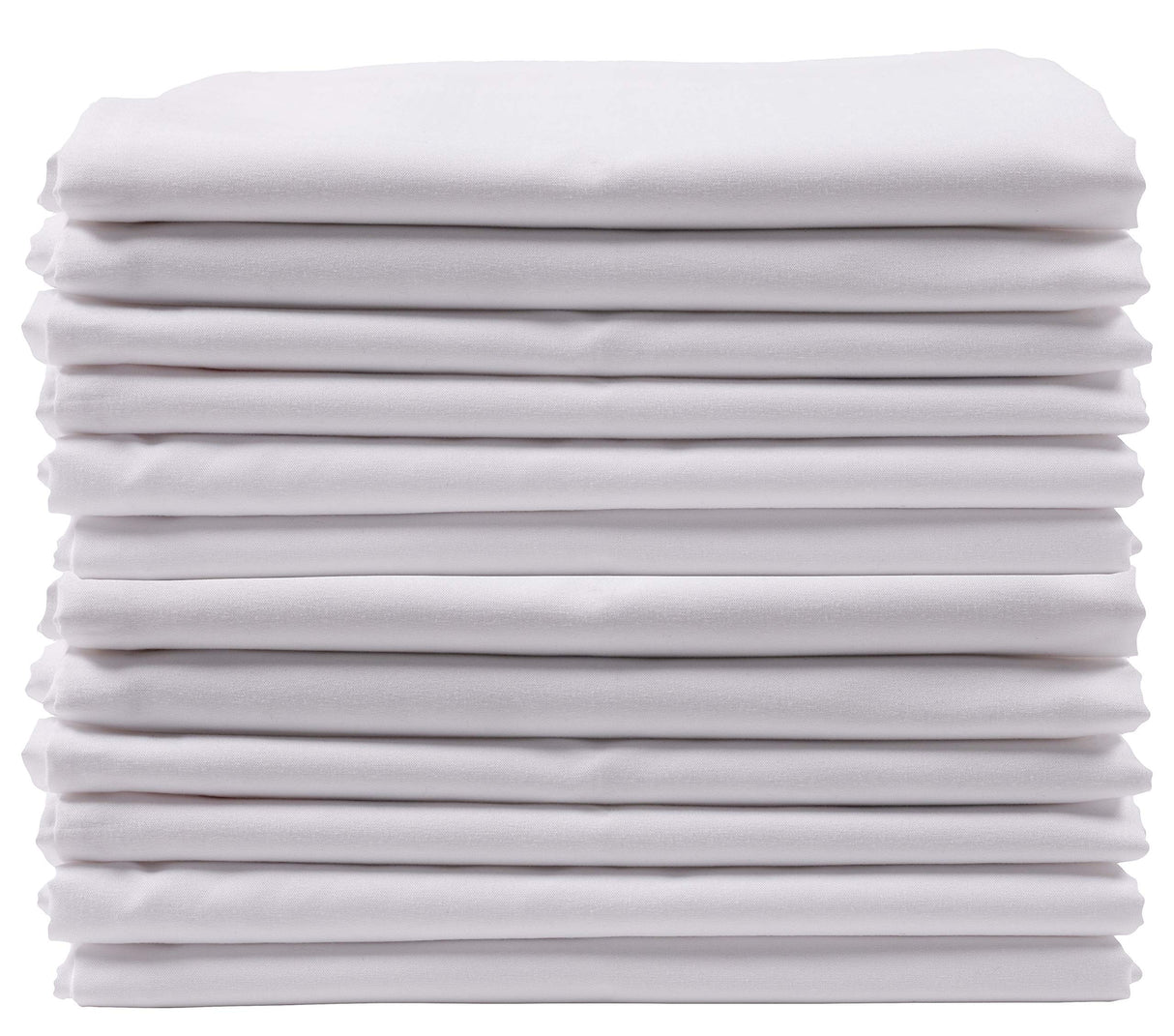 KAF Home Brushed Microfiber Pillow Cases Bulk Pack, Control Allergies and Ensure Sound Sleep, Set of 12, White KAF Home