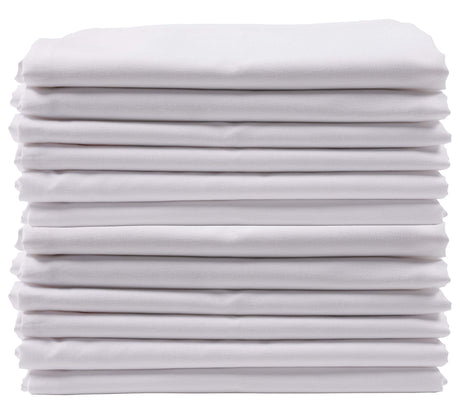 KAF Home Brushed Microfiber Pillow Cases Bulk Pack, Control Allergies and Ensure Sound Sleep, Set of 12, White KAF Home