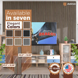 Avana Acoustic Wood Wall Panels – 94.4 x 12.6 Inch Natural Walnut Acoustic Panels 2 PCs – Wall Panels For Interior Wall Decor For Homes, Offices, Studios – Pleasing Decorative Wood Panels For Wall Avana
