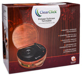 ClearClick Vintage Suitcase Turntable with Bluetooth & USB - Classic Wooden Retro Style ClearClick