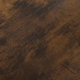 OKYCI Farmhouse Coffee Table for Living Room, Wood Square Coffee Tables, 31.5" D x 31.5" W, Rustic Brown OKYCI