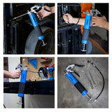 Neiko 12011A Grease Gun, Heavy Duty Pistol Grip Greaser, 6000 PSI, Grease Gun Hose 18 inch, Grease Gun with Zerk Fitting, 6” Straight Extension & 5.5” Bend Ext, Grease Not Included. NEIKO