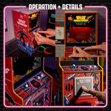 Numskull Quarter Arcades Space Invaders II Collector's Edition Mini Arcade - 1/4 Scale Authentic Wooden Replica, Original ROM, Rechargeable Battery & 3W Speakers for Retro Enthusiasts quarter arcades