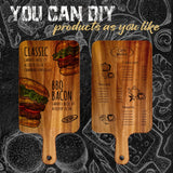 Nuenen 10 Pcs Wood Cutting Board with Handle 15.7 x 7.8 Inch Wooden Serving Board Kitchen Chopping Boards for Pizza, Bread, Cheese, Charcuterie, Nuenen