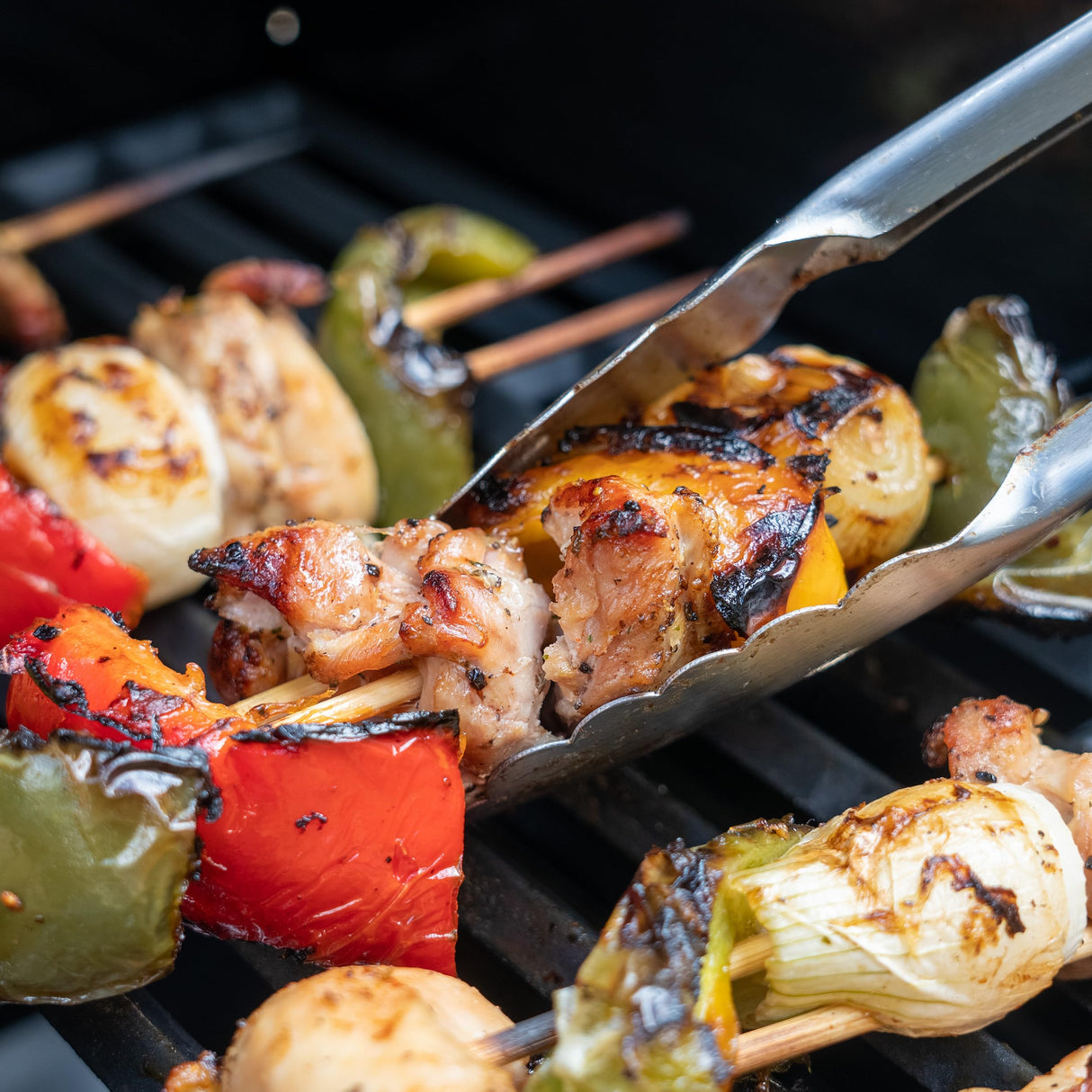 Permasteel 2-Burner Propane Gas Grill, BBQ Grill with Foldable Side Tables & Tool Hooks, Perfect for Outdoor Cooking, Patio & Garden, Black/Copper Permasteel