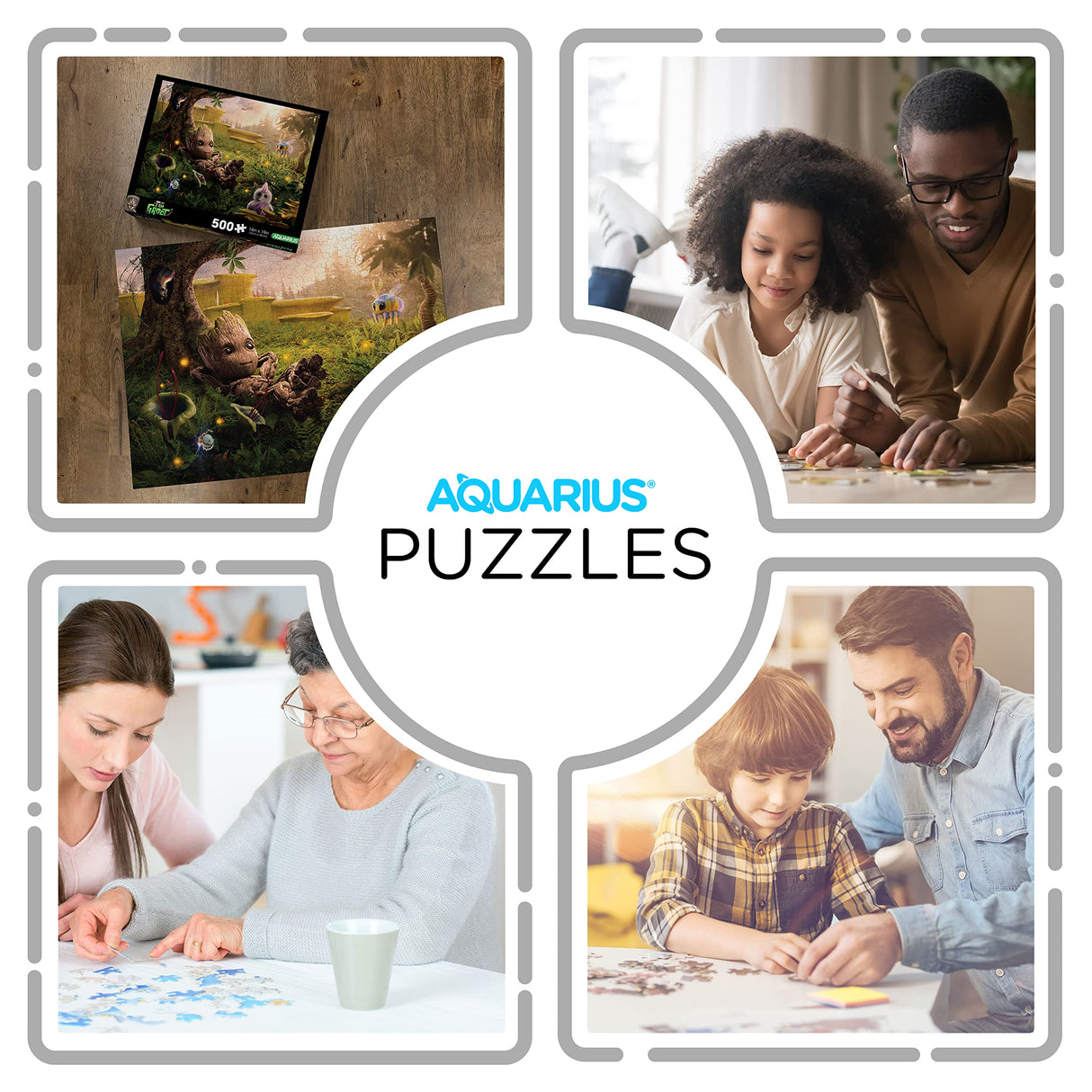 AQUARIUS Guardians of the Galaxy Baby Groot Puzzle (500 Piece Jigsaw Puzzle) - Glare Free - Precision Fit - Virtually No Puzzle Dust - Officially Licensed Guardians of the Galaxy Collectibles-14x19 In AQUARIUS