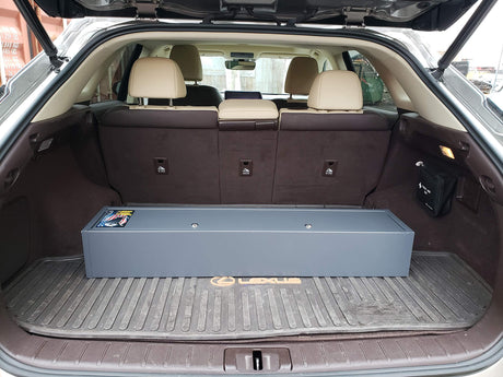 Buffalo 1115 Gun Rifle (32.5"-42") Safe Storage Cabinet Key Lock with Separate Shelf for Handguns Ammo SK New Interiors
