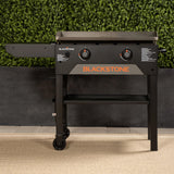 Blackstone 28 Inch Original Omnivore Griddle 2206, Blackstone 2 Burner Griddle Outdoor Flat Top Grill, Propane Portable Gas Grill BLACKSTONE