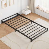 GAOMON 6 Inch Twin Size Metal Platform Bed Frame with Steel Slat Support, Mattress Foundation and No Box Spring Needed, Easy Assembly, Black (Twin) GAOMON