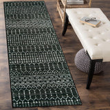 Lahome Moroccan Black Rug - 2x8 Washable Non-Skid Kitchen Floor Runner, Low-Profile, Non Slip, Geometric Print Distressed Entryway Runner for Hallways, Laundry Room, Foyer Lahome