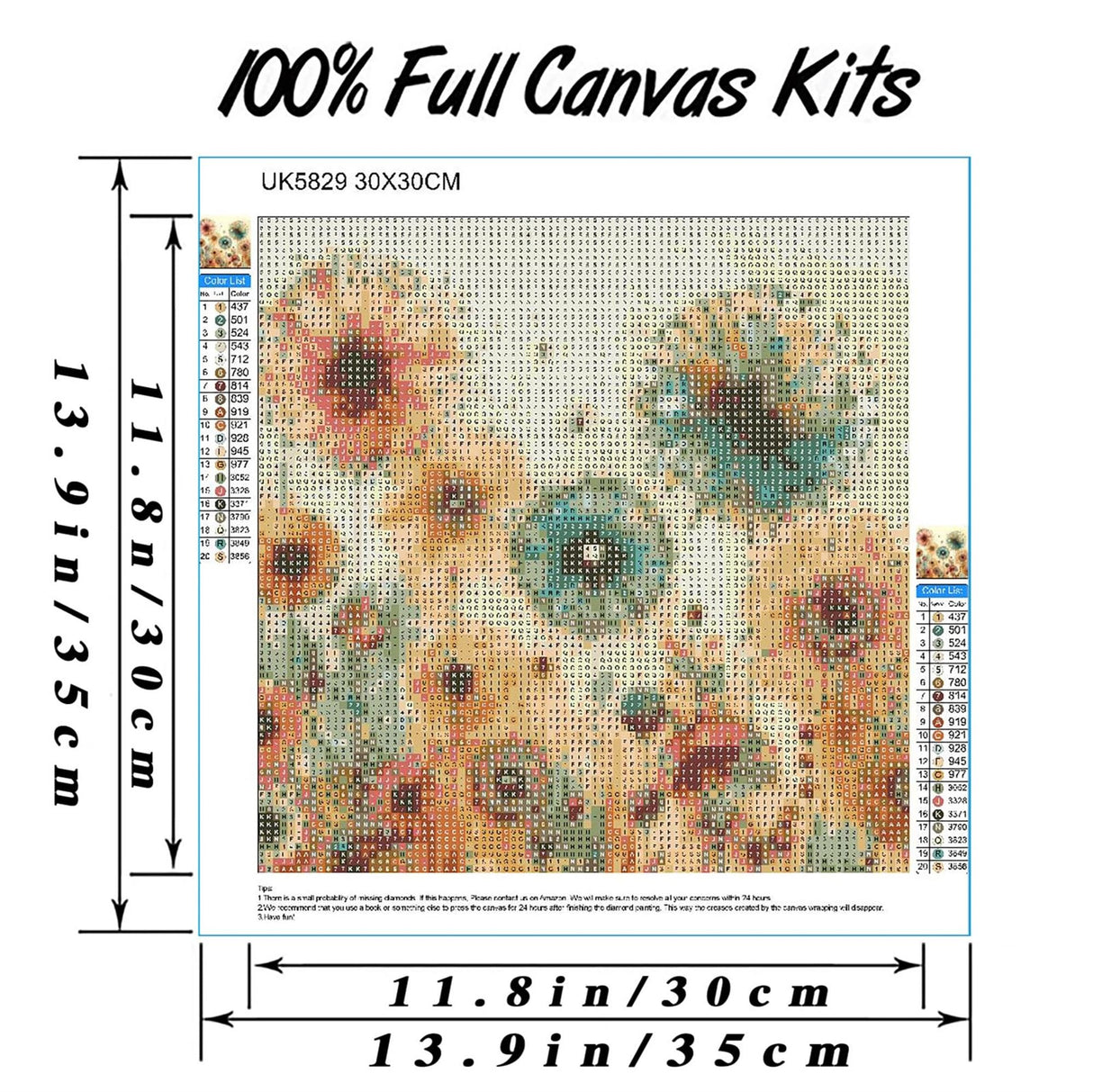 Hestarcul DIY Dandelion Diamond Art Kits for Adults,5D Diamond Painting Kit for Beginner,Full Round Gem Art Paint by Diamond for Home Wall Decor,Gift for Woman. (Dandelion) Hestarcul