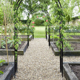S AFSTAR 7.2Ft/86 Inches Metal Arch, Outdoor Garden Arch for Various Climbing Plant Flower, Wedding Backdrop Stand Arch Arbor for Wedding Garden Bridal Party Festival Decoration, Easy-to-Assemble S AFSTAR