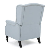 Christopher Knight Home Walter Fabric Recliner, Light Sky Dimensions: 34.75”D x 28.00”W x 41.25”H GDFStudio