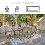 Signature Design by Ashley Beach Front Contemporary Outdoor Dining Extension Table, Light Brown Signature Design by Ashley