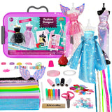 900+ Fashion Designer Kits for Girls with Mannequins-Kids Sewing Kits，Girls Fashion Design Gift，Arts and Crafts Kit，Girl Craft Activities Age 6 7 8 9 10 11 12 AGENTLAN