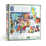 eeBoo: Piece and Love Music in Montreal 1000 Piece Square Jigsaw Puzzle, Jigsaw Puzzle for Adults and Families, Includes Glossy, Sturdy Pieces and Minimal Puzzle Dust eeBoo