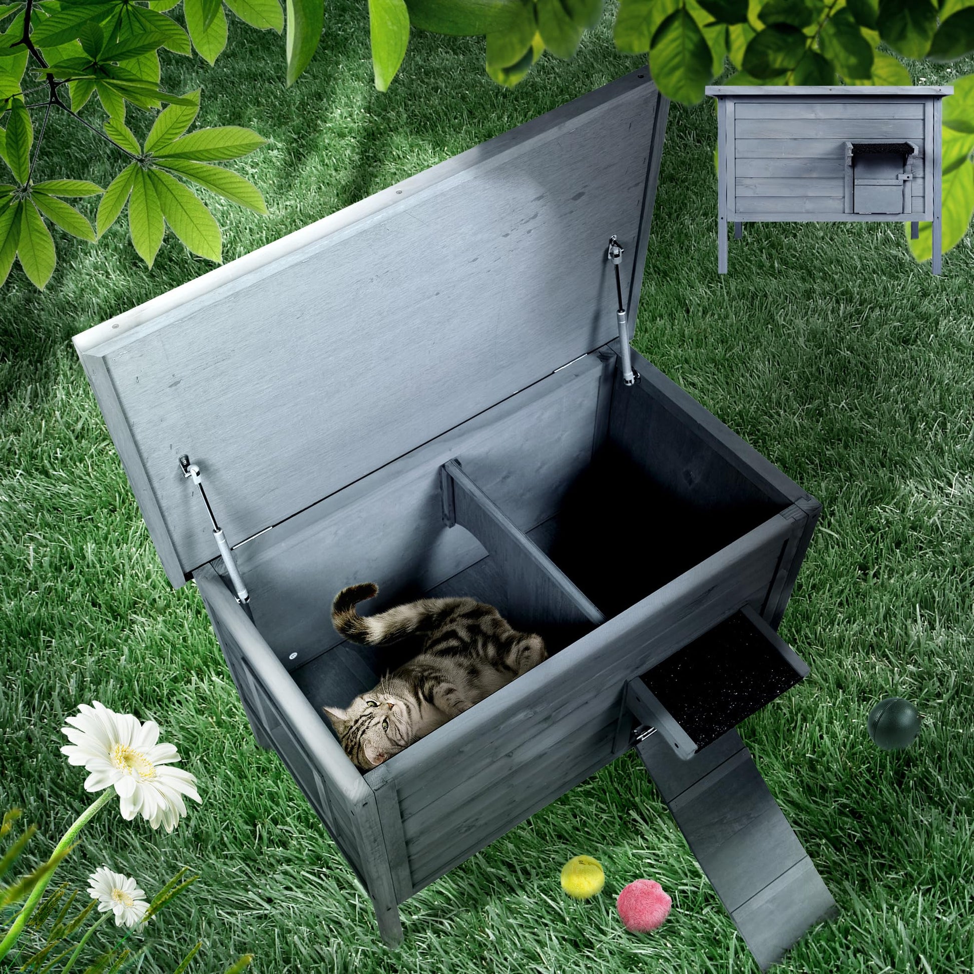 Insulated Cat Best Outdoor Cat Shelter For Winter Cat Enclosures